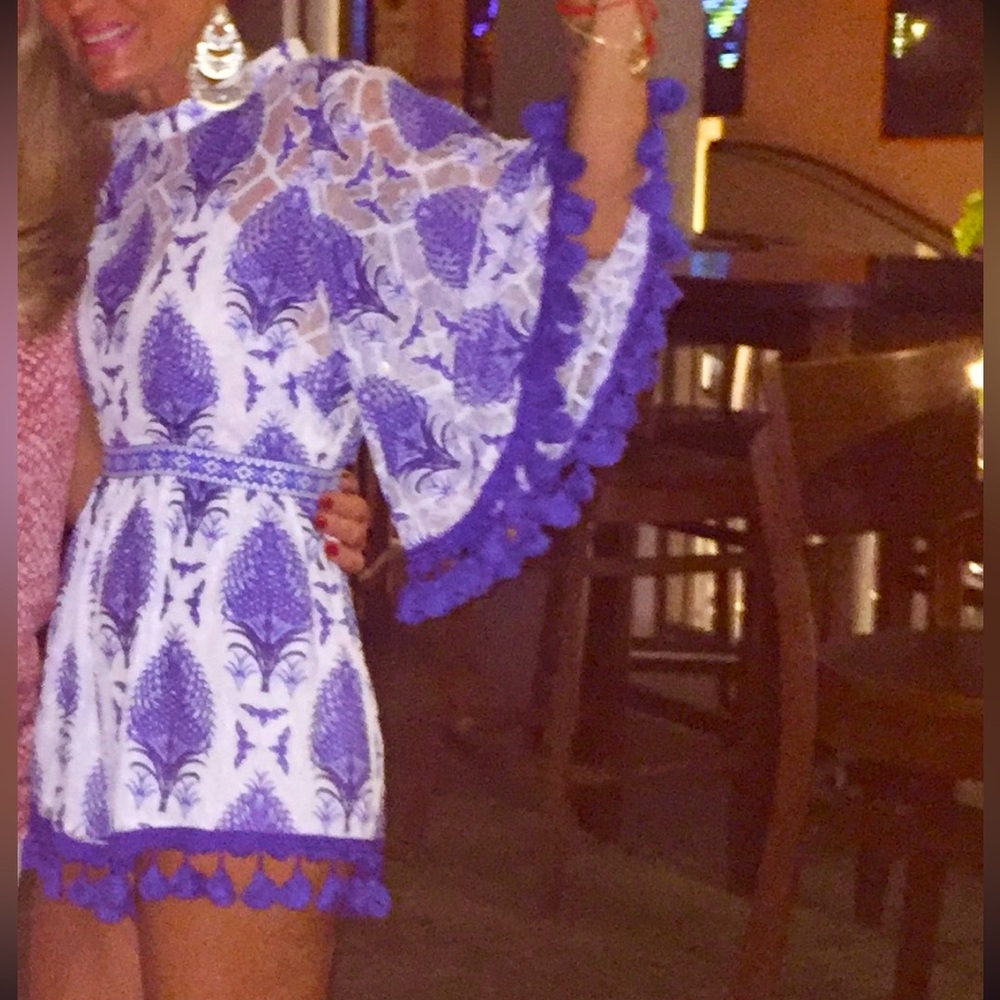 Greek inspired short romper!! Size small